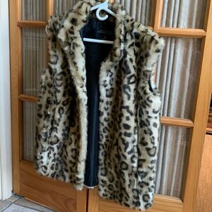 Faux fur vest